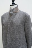 画像10:  AURALEE　 LAMA SHETLAND WOOL TWEED OVER JACKET 　 col. KHAKI TWEED