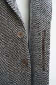 画像5:  AURALEE　 LAMA SHETLAND WOOL TWEED OVER JACKET 　 col. KHAKI TWEED