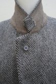 画像6:  AURALEE　 LAMA SHETLAND WOOL TWEED CHESTERFIELD COAT 　 col. KHAKI TWEED (6)