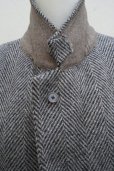 画像6:  AURALEE　 LAMA SHETLAND WOOL TWEED CHESTERFIELD COAT 　 col. KHAKI TWEED