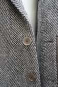 画像6:  AURALEE　 LAMA SHETLAND WOOL TWEED OVER JACKET 　 col. KHAKI TWEED