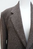 画像2:  AURALEE　 LAMA SHETLAND WOOL TWEED OVER JACKET 　 col. BROWN TWEED (2)