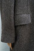 画像5:  AURALEE　 LAMA SHETLAND WOOL TWEED CHESTERFIELD COAT 　 col. BROWN TWEED