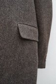 画像4:  AURALEE　 LAMA SHETLAND WOOL TWEED OVER JACKET 　 col. BROWN TWEED