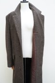 画像12:  AURALEE　 LAMA SHETLAND WOOL TWEED CHESTERFIELD COAT 　 col. BROWN TWEED