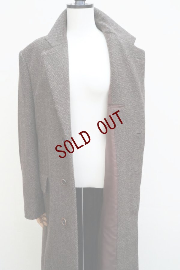 画像12:  AURALEE　 LAMA SHETLAND WOOL TWEED CHESTERFIELD COAT 　 col. BROWN TWEED