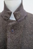 画像9:  AURALEE　 LAMA SHETLAND WOOL TWEED OVER JACKET 　 col. BROWN TWEED (9)