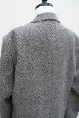 画像8:  AURALEE　 LAMA SHETLAND WOOL TWEED OVER JACKET 　 col. KHAKI TWEED