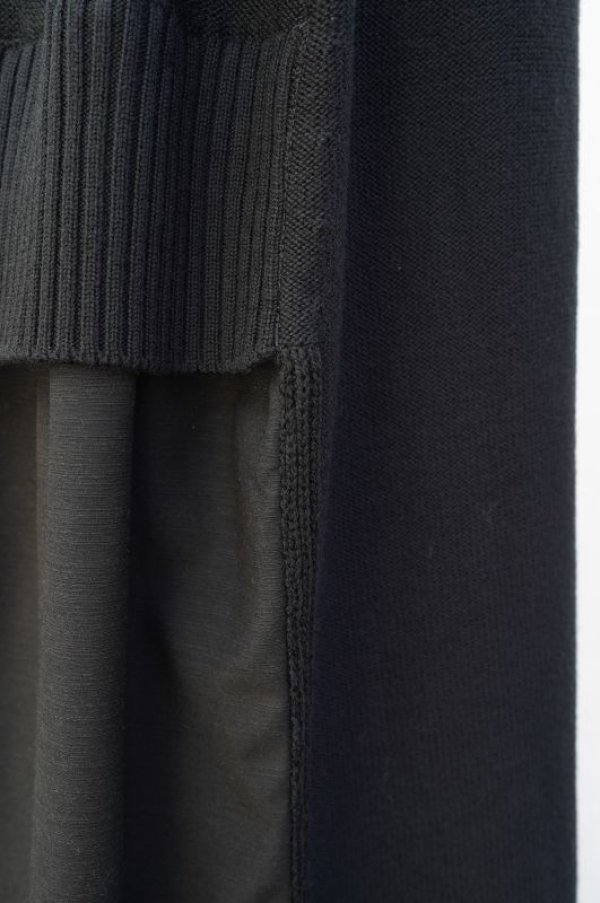 画像11: Cristaseya　 11WM-WV-BK　 PATCHED LONG SKIRT　 col.BLACK