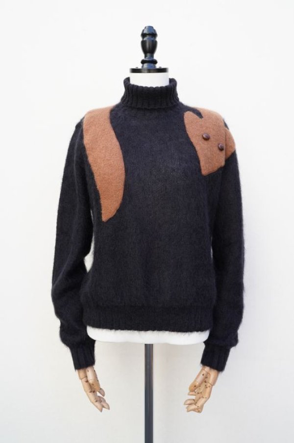 画像3: Cristaseya　 15WM-MW-BK　 VOLPE TURTLE NECK SWEATER　 col.BLACK