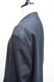 画像6:  AURALEE　 WOOL FULLING FLANNEL STRIPE JACKET 　 col. TOP DARK NAVY (6)