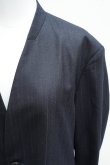 画像2:  AURALEE　 WOOL FULLING FLANNEL STRIPE JACKET 　 col. TOP DARK NAVY (2)