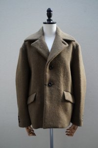 BOWTE　 DOUBLE SHAGGY KID MOHAIR SHORT COAT　 col.KHAKI