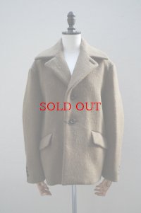 BOWTE　 DOUBLE SHAGGY KID MOHAIR SHORT COAT　 col.KHAKI