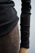 画像3:  AURALEE　<br />SUPER HIGH GAUGE SHEER RIB L/S TEE 　<br />col. BLACK (3)