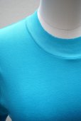 画像2:  AURALEE　<br />SUPER HIGH GAUGE SHEER RIB L/S TEE 　<br />col. TURQUOISE BLUE (2)