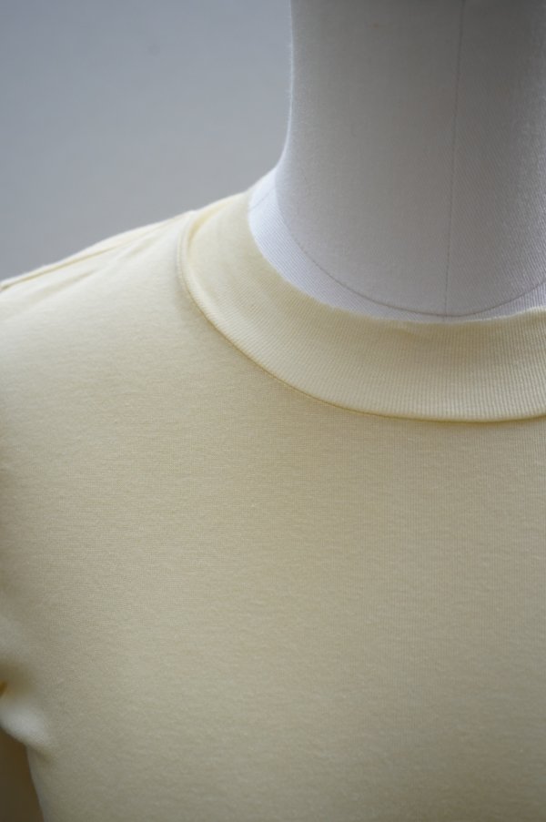 画像2:  AURALEE　  HIGH GAUGE SHEER RIB L/S TEE 　 col. YELLOW