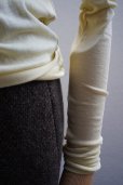 画像3:  AURALEE　<br /> HIGH GAUGE SHEER RIB TURTLE NECK L/S TEE 　<br />col. YELLOW (3)