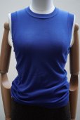 画像1:  AURALEE　<br />GIZA SUPER HIGH GAUGE SHEER RIB TANK 　<br />col. BLUE (1)