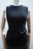 画像1:  AURALEE　<br />GIZA SUPER HIGH GAUGE SHEER RIB TANK 　<br />col. BLACK (1)