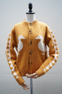 S.S.DALEY　 Duck Motif Lambswool Cardigan　 col.Yellow