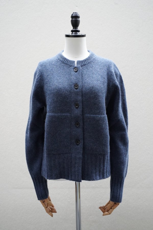 画像1: eleven 2nd　 Cardigan with Muff PKT　 col.Denim