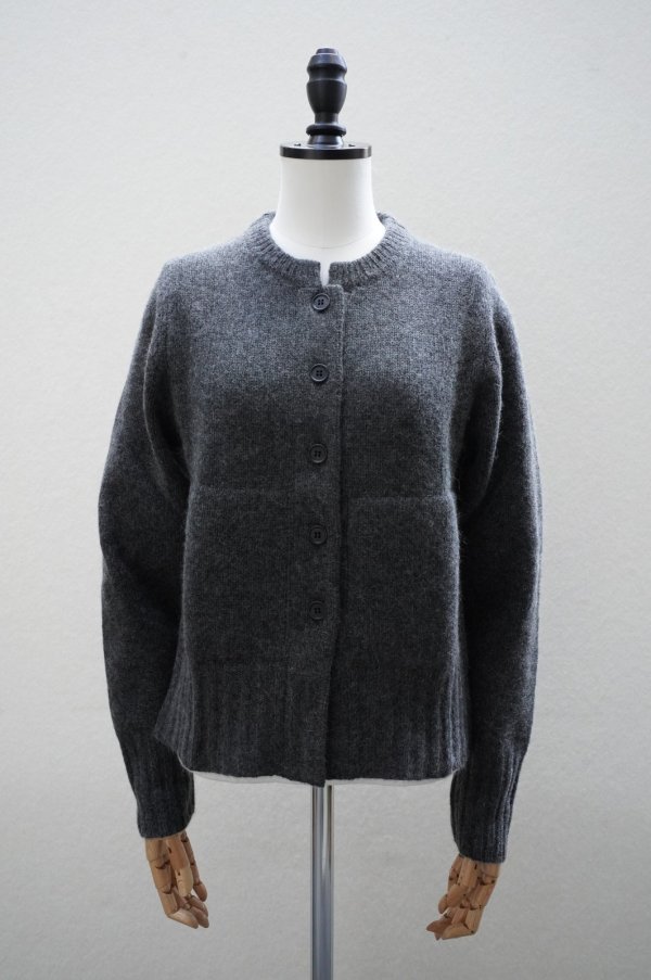 画像1: eleven 2nd　 Cardigan with Muff PKT　 col.Charcoal