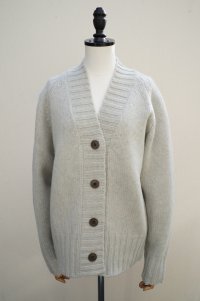 eleven 2nd   Yak Chunky V-neck Cardigan  col.Ice Blue