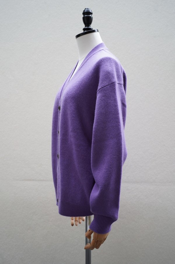 画像2:  AURALEE　 BABY CASHMERE KNIT CARDIGAN　 col. PURPLE