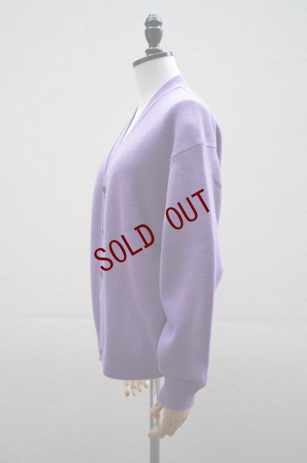 画像2: -50% AURALEE　 BABY CASHMERE KNIT CARDIGAN　 col. PURPLE