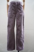 画像1:  AURALEE　<br />WASHED ORGANIC CANVAS PANTS　<br />col.PURPLE (1)