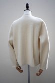 画像6: 10 HANDCRAFTED MODERN　 WEAVE AND KNIT NO COLLAR JACKET　 col. CREAM (6)