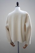 画像6: 10 HANDCRAFTED MODERN　<br />WEAVE AND KNIT NO COLLAR JACKET　<br />col. CREAM (6)