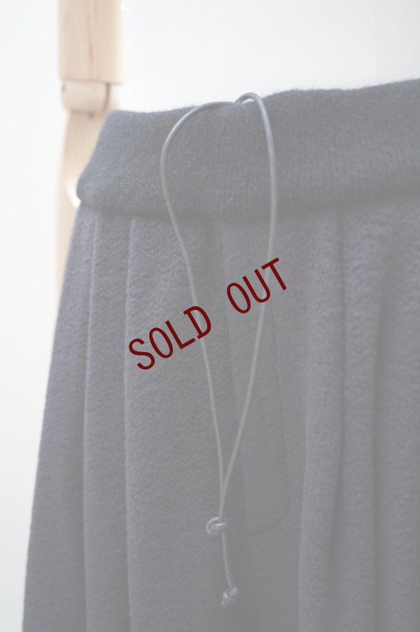 画像7: 10 HANDCRAFTED MODERN　 WAIST RIB KNIT 3TUCK WIDE PANTS　 col. BLACK×BLACK