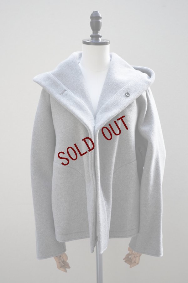 画像1: 10 HANDCRAFTED MODERN　 SUPER 140s SHORT HOOD COAT　 col. GRAY