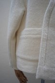 画像3: 10 HANDCRAFTED MODERN　<br />WEAVE AND KNIT NO COLLAR JACKET　<br />col. CREAM (3)