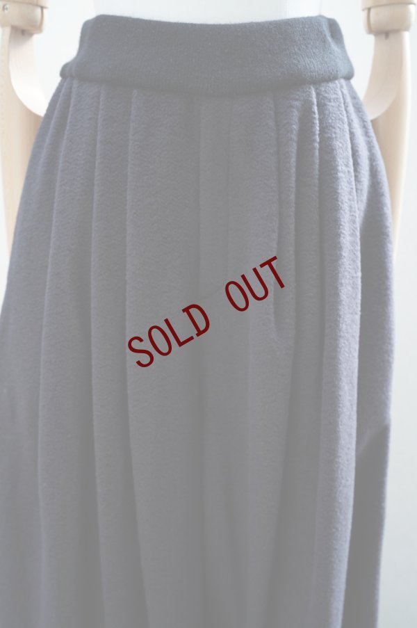 画像3: 10 HANDCRAFTED MODERN　 WAIST RIB KNIT 3TUCK WIDE PANTS　 col. BLACK×BLACK