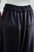 画像5: 10 HANDCRAFTED MODERN　 WAIST RIB KNIT 3TUCK WIDE PANTS　 col. BLACK×BLACK
