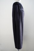 画像4: 10 HANDCRAFTED MODERN　 WAIST RIB KNIT 3TUCK WIDE PANTS　 col. BLACK×BLACK