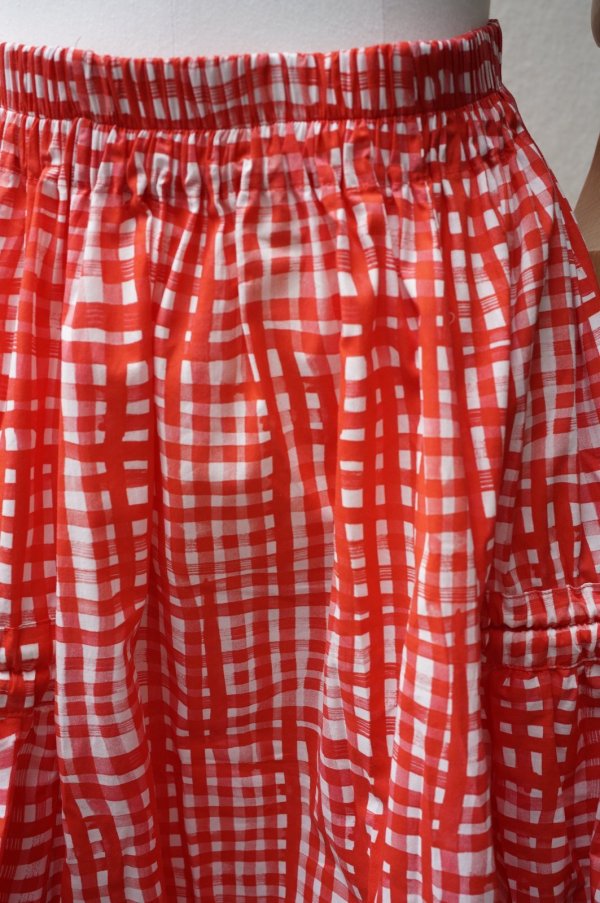 画像2: toogood　 THE HARVESTER SKIRT - PAINTED CHECK　  col.JAM