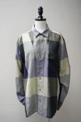 画像1: mister it.　<br />Amnaye-checked-mister it　<br />col. blue (1)