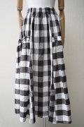 toogood　 THE HARVESTER SKIRT - TABLECLOTH GINGHAM　  col.COFFEE