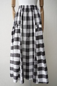 toogood　 THE HARVESTER SKIRT - TABLECLOTH GINGHAM　  col.COFFEE
