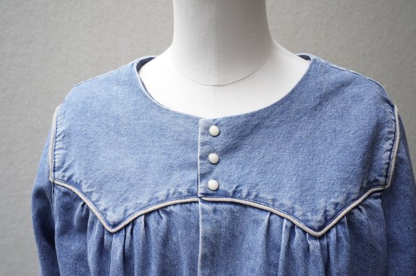 画像3: TANAKA　 WESTERN BLOUSE　 col.ASH BLEACH