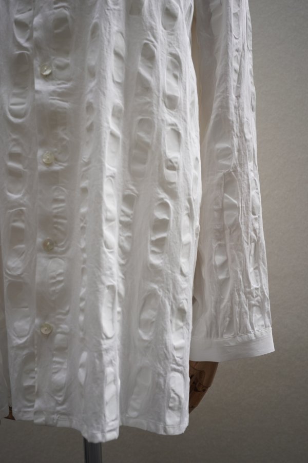 画像3: toogood　 THE DRAUGHTSMAN SHIRT - DASH PRINT VOILE　 col.CHALK