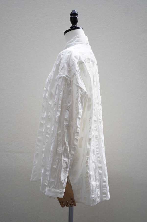 画像5: toogood　 THE DRAUGHTSMAN SHIRT - DASH PRINT VOILE　 col.CHALK