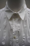 toogood　 THE DRAUGHTSMAN SHIRT - DASH PRINT VOILE　 col.CHALK