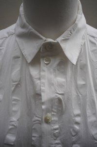 toogood　 THE DRAUGHTSMAN SHIRT - DASH PRINT VOILE　 col.CHALK