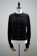 Oblada　 VELOR CARDIGAN　 col.BLACK