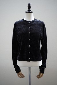 Oblada　 VELOR CARDIGAN　 col.BLACK